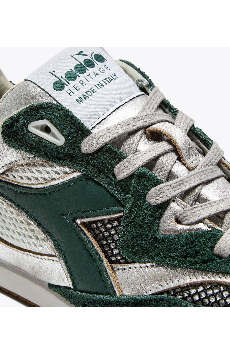 Diadora Equipe Revenge Italia Used Sneaker, Alternate, color, Green Trekking