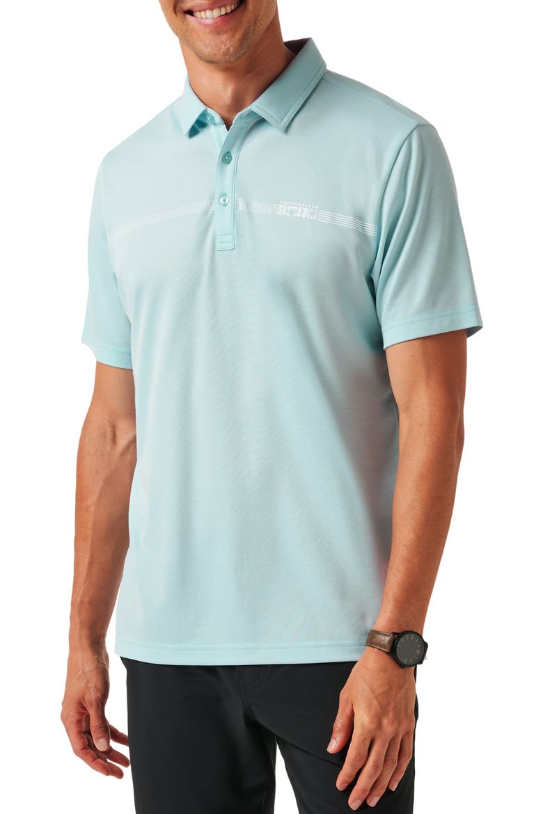 Lake Breeze Chest Stripe Polo, Main, color, CORY BLUE