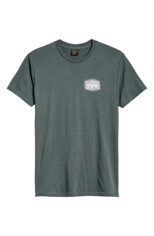 Dark Seas Anchorage Cotton Graphic T-shirt In Gray