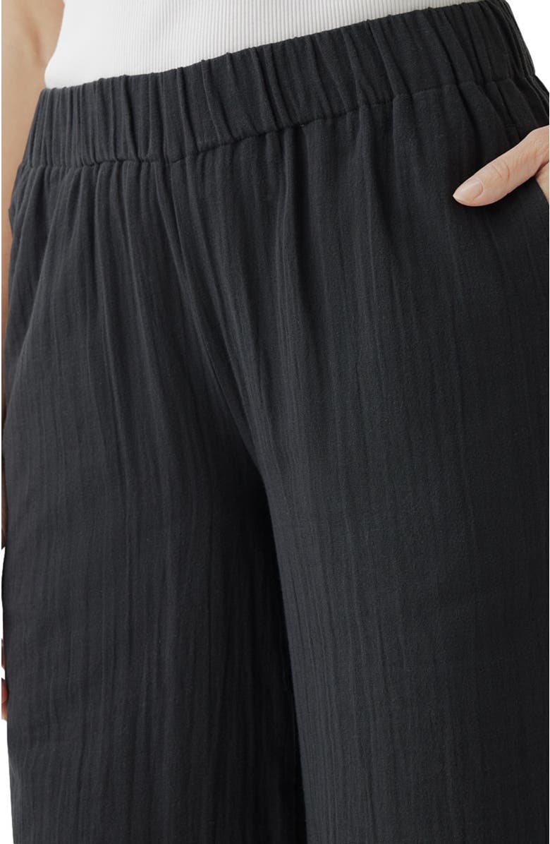 Pact Organic Coastal Double Gauze Wide Leg Pant, Alternate, color,