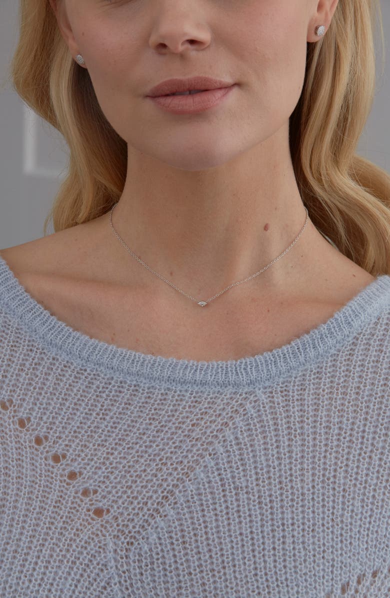 Sara Weinstock Horizontal Marquise Diamond Pendant Necklace, Alternate, color, 