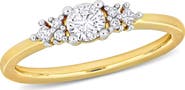 Julianna B. Diamond Cluster Ring 14k Yellow Gold
