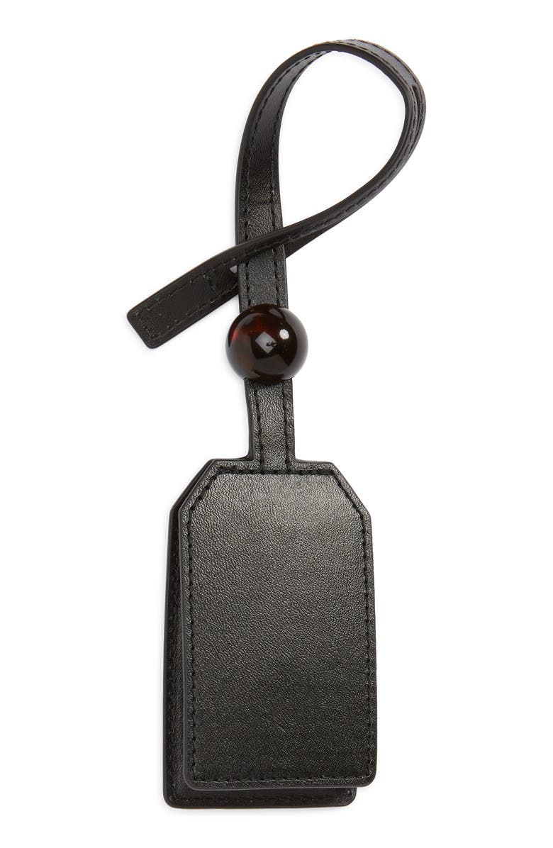 Lindsay Albanese TOPTOTE Bauble Faux Leather Hat Holder, Alternate, color, Black