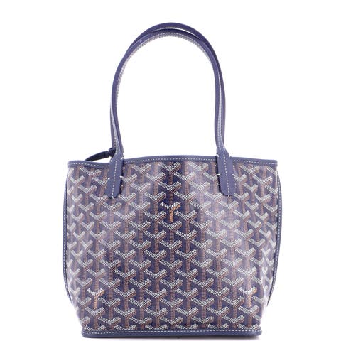 Anjou Reversible Tote Coated Canvas Mini