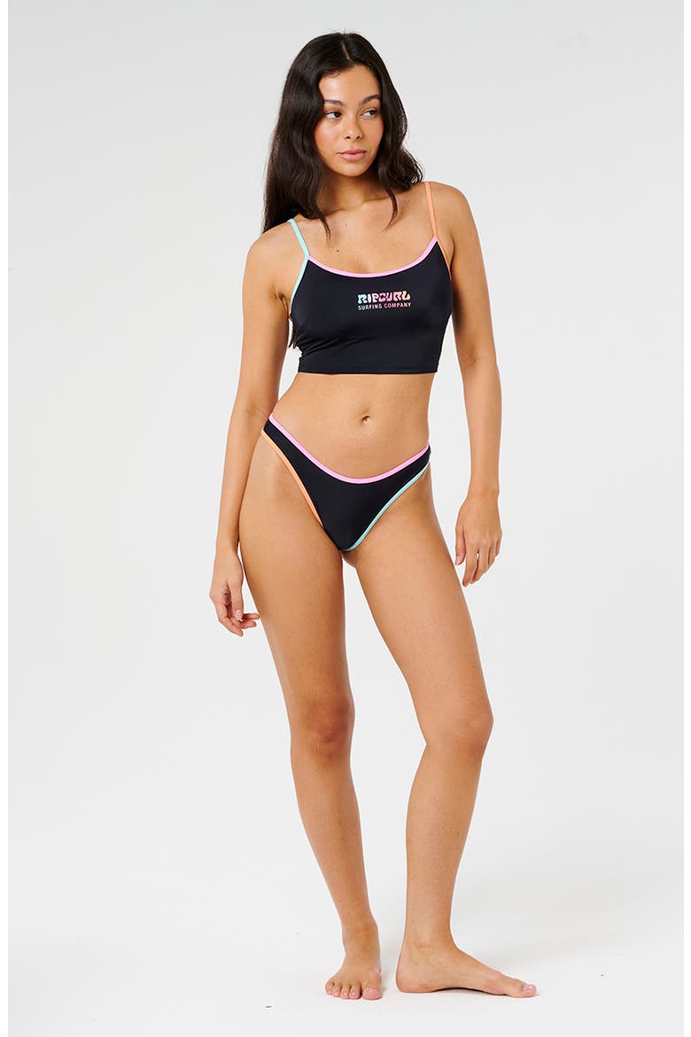 Surf Puff Crop Camisole, Alternate, color, BLACK