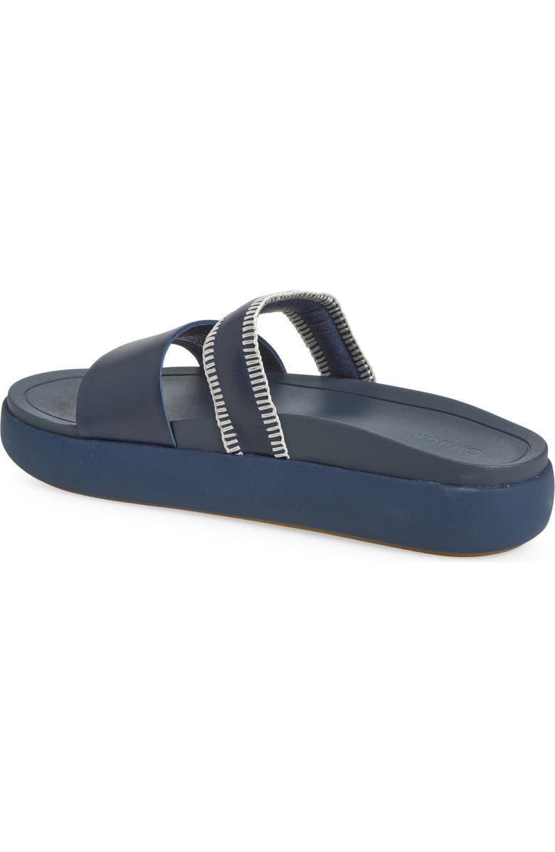 OluKai Pae Slide Sandal, Alternate, color, Mood Indigo / Mood Indigo