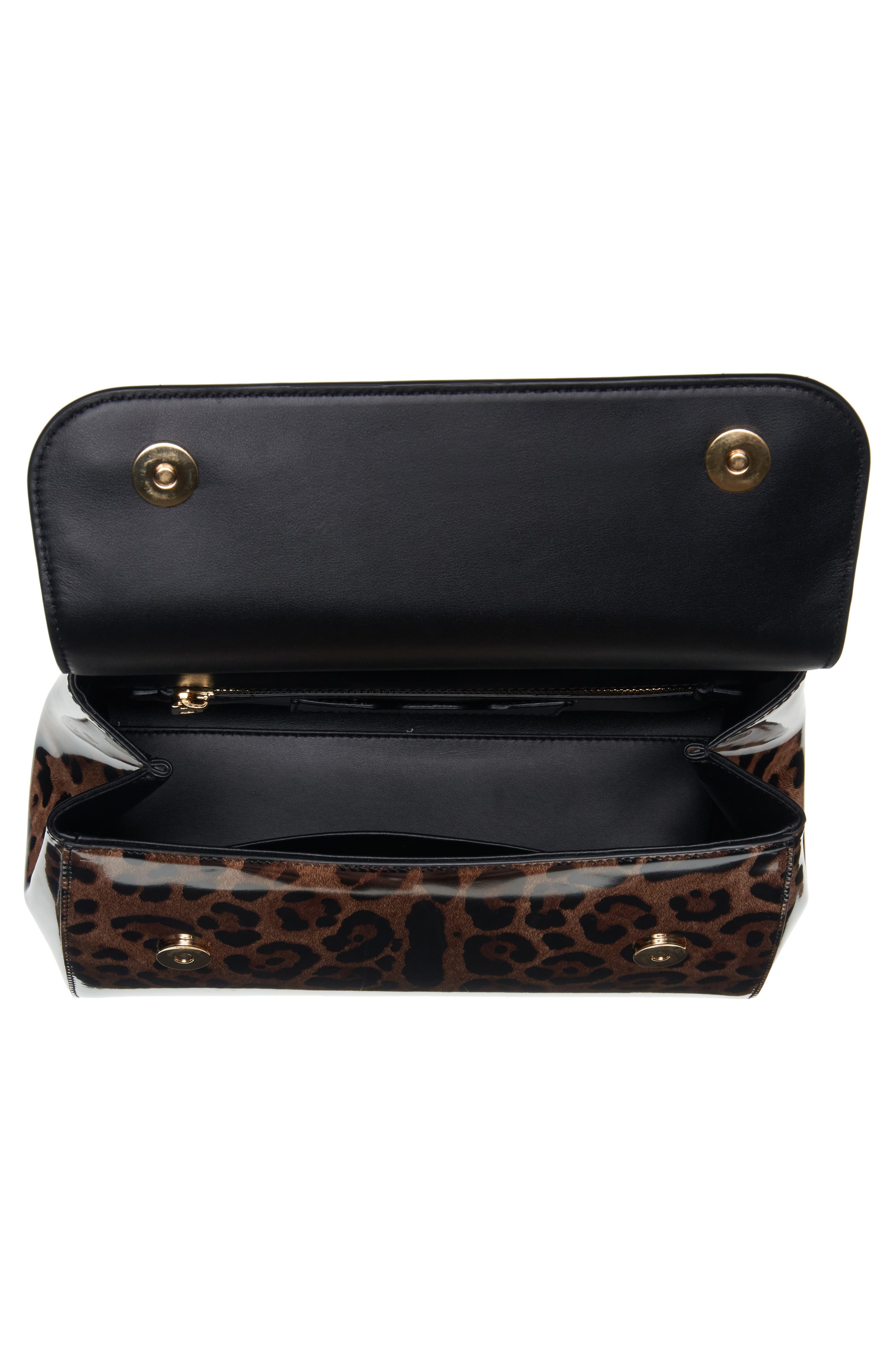 Dolce&Gabbana Kim Sicily Leopard Print Handbag, Alternate, color, 
