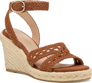 Stuart Weitzman <p>Bria Leather Espadrille Wedge Sandal (Women) </p>