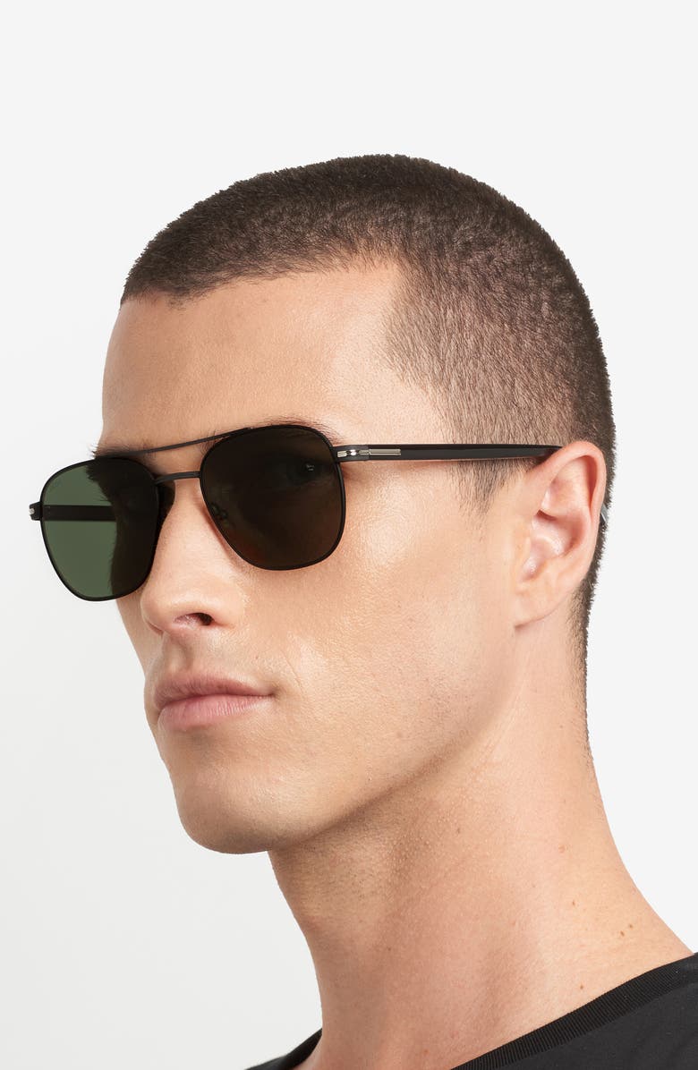 BOSS 56mm Rectangular Sunglasses, Alternate, color, 