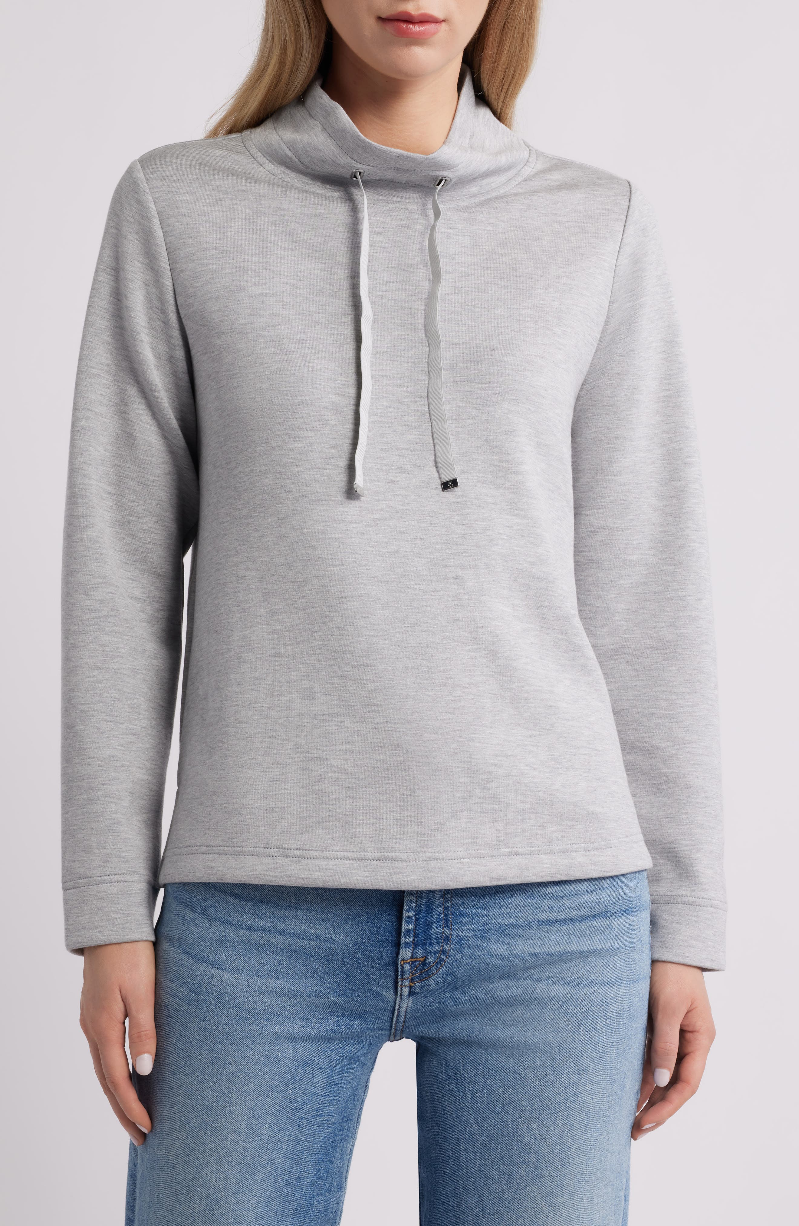 Palm Voyage Mock Neck Sweatshirt