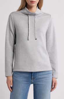 Palm Voyage Mock Neck Sweatshirt