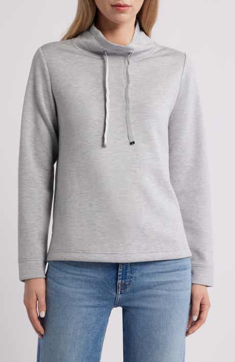 Palm Voyage Mock Neck Sweatshirt