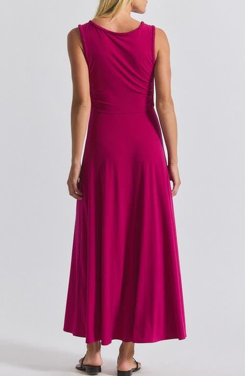 Derek Lam 10 Crosby Misha Matte Jersey Ruched Dress In Purple