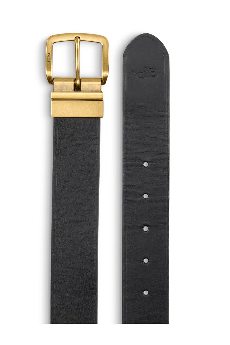 Big & Tall Leather Reversible Belt, Alternate, color, BLACK BROWN
