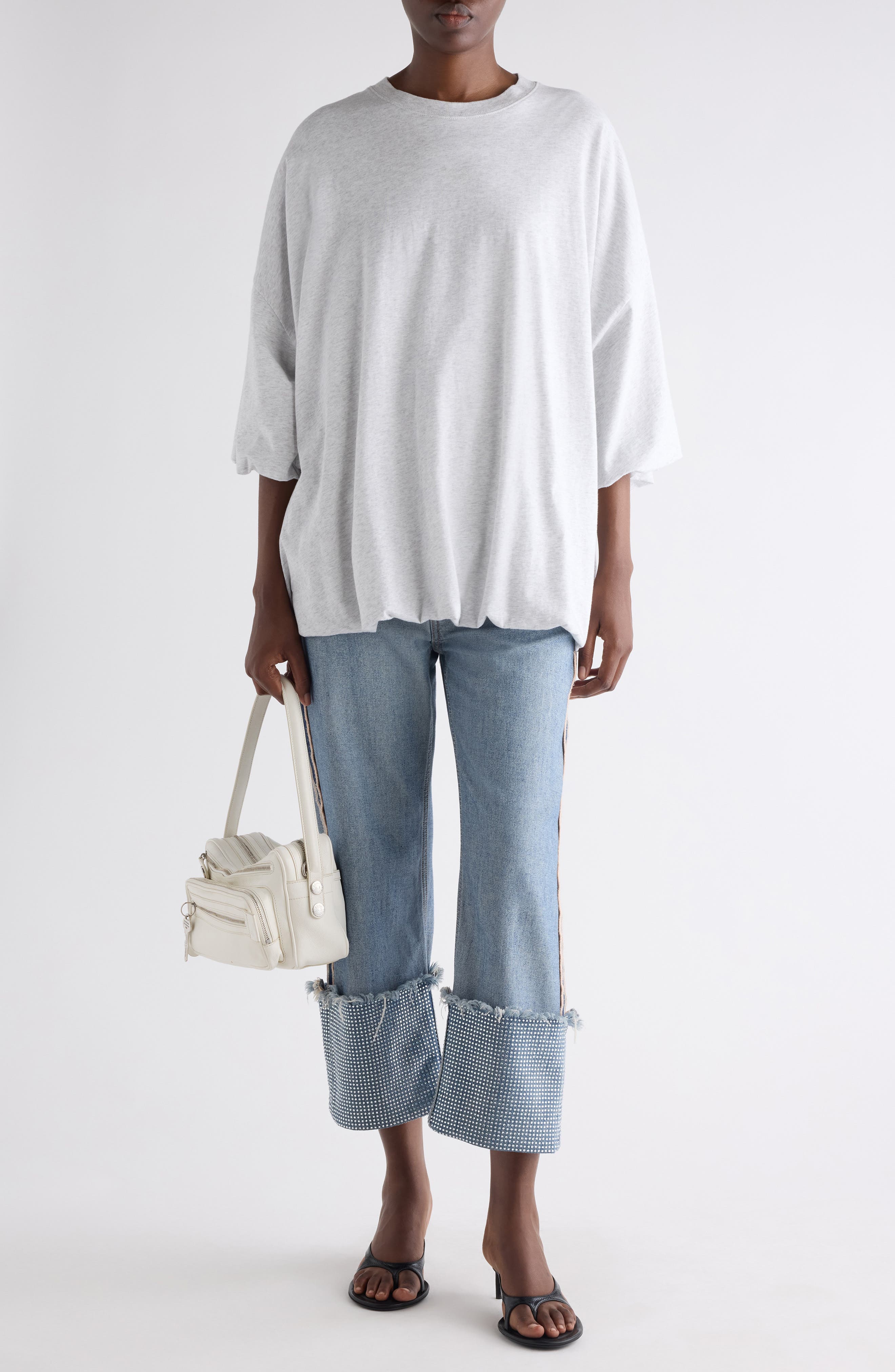 Eniko Bubble Hem Sweatshirt - image 2