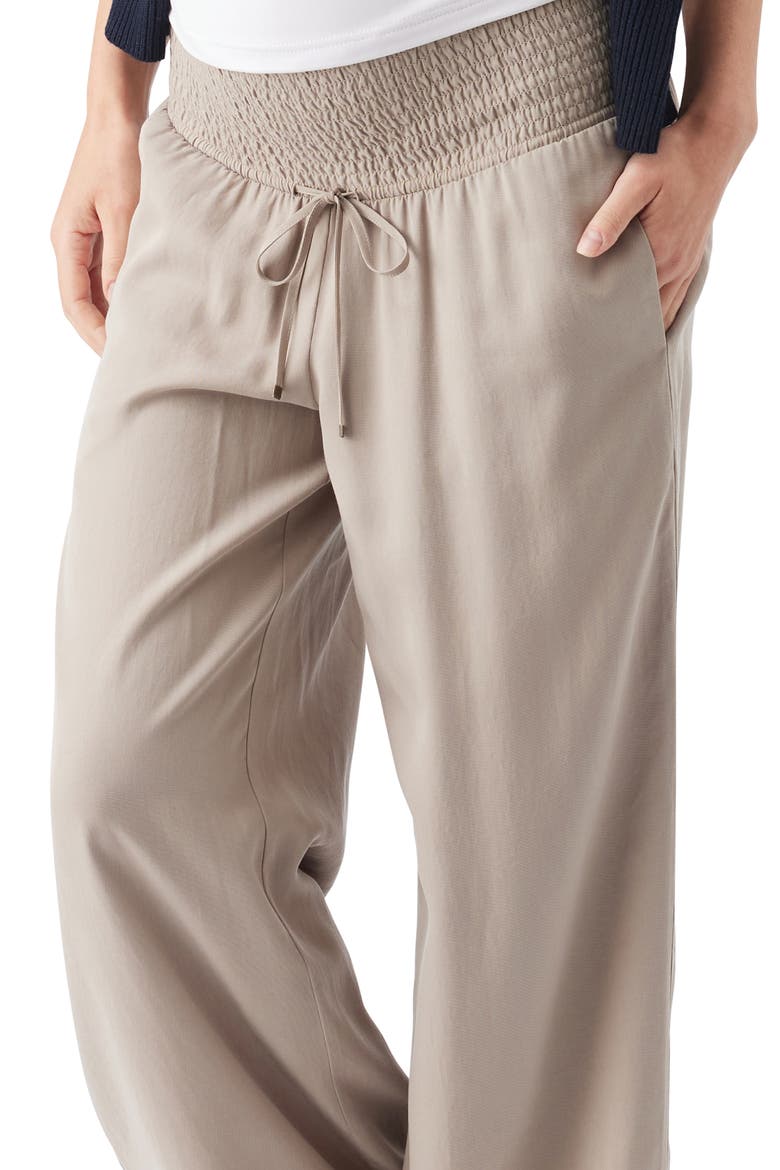 Wide Leg Tencel Pant, Alternate, color, Taupe
