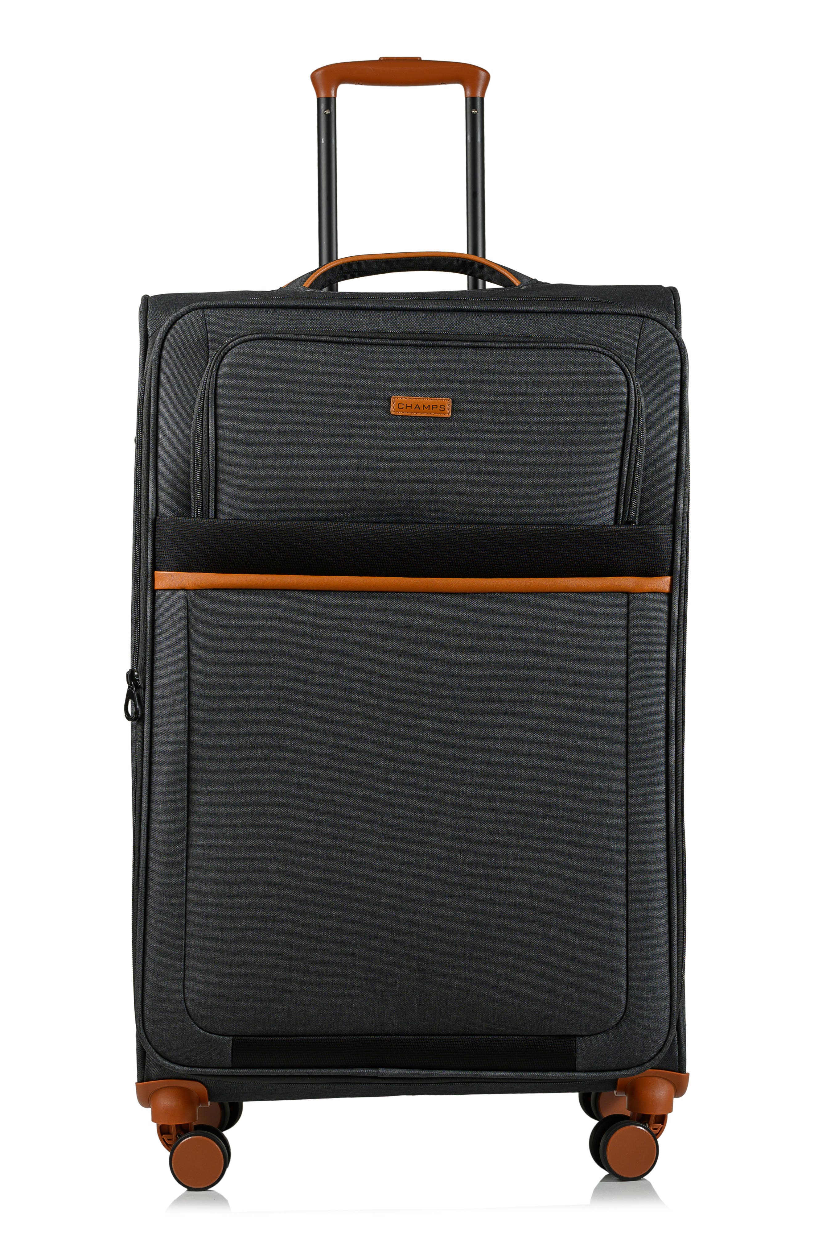 CHAMPS Classic II Collection Luggage 3-Piece Set, Alternate, color, Black