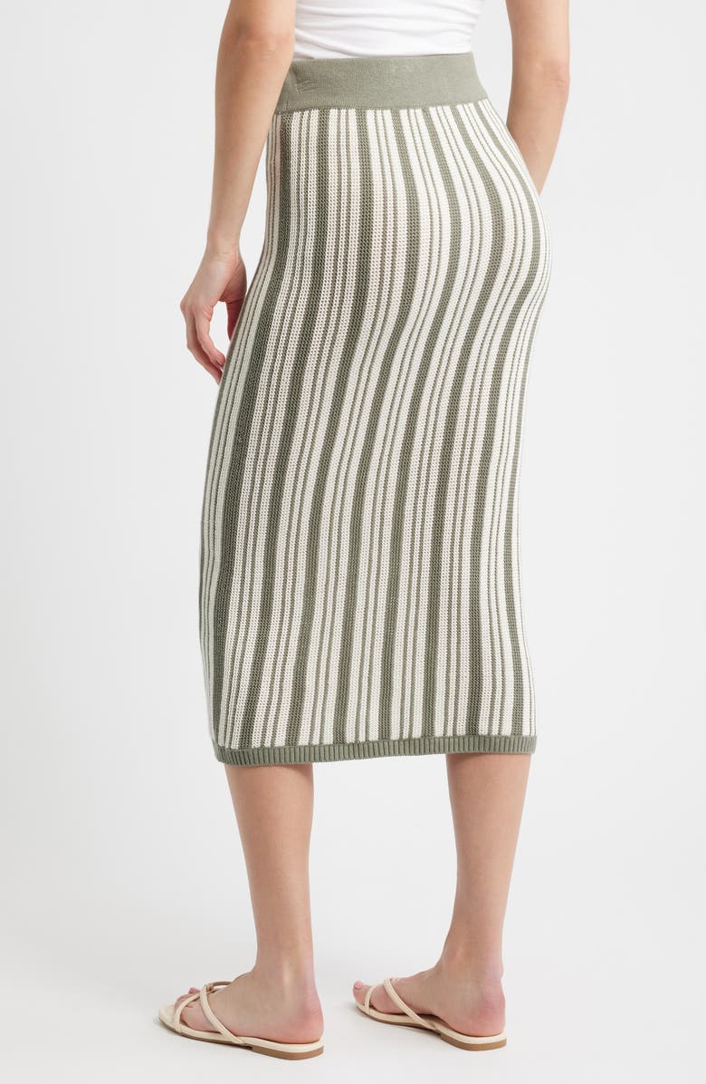 Nation LTD Mirella Maxi Sweater Skirt, Alternate, color, Herb Stripe