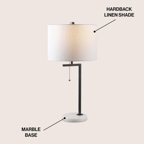 Jonathan Y Alyssa 24.5" Metal/marble Led Table Lamp