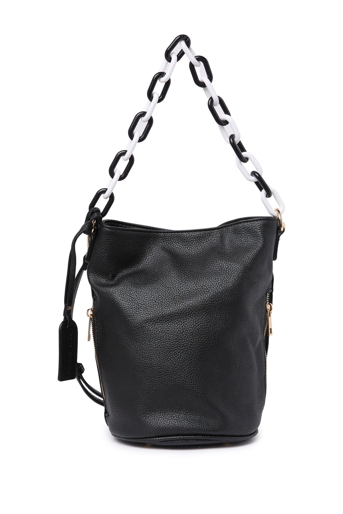 Sole Society Fayre Faux Leather Bucket Bag, Main, color, 