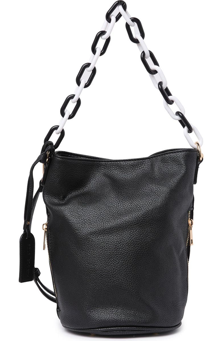 Sole Society Fayre Faux Leather Bucket Bag, Main, color,