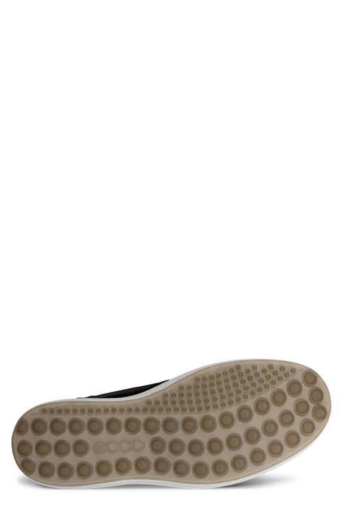 Ecco Soft 7 Slip-on Sneaker In Black/cognac