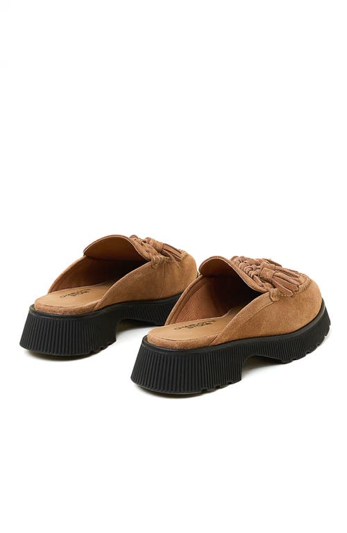 Charlotte Stone Herschel Tasseled Loafer Slide In Brown