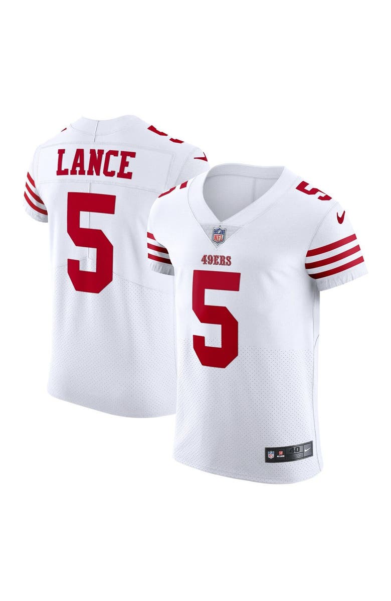 Nike Men's Nike Trey Lance White San Francisco 49ers Vapor Elite Jersey, Main, color, 