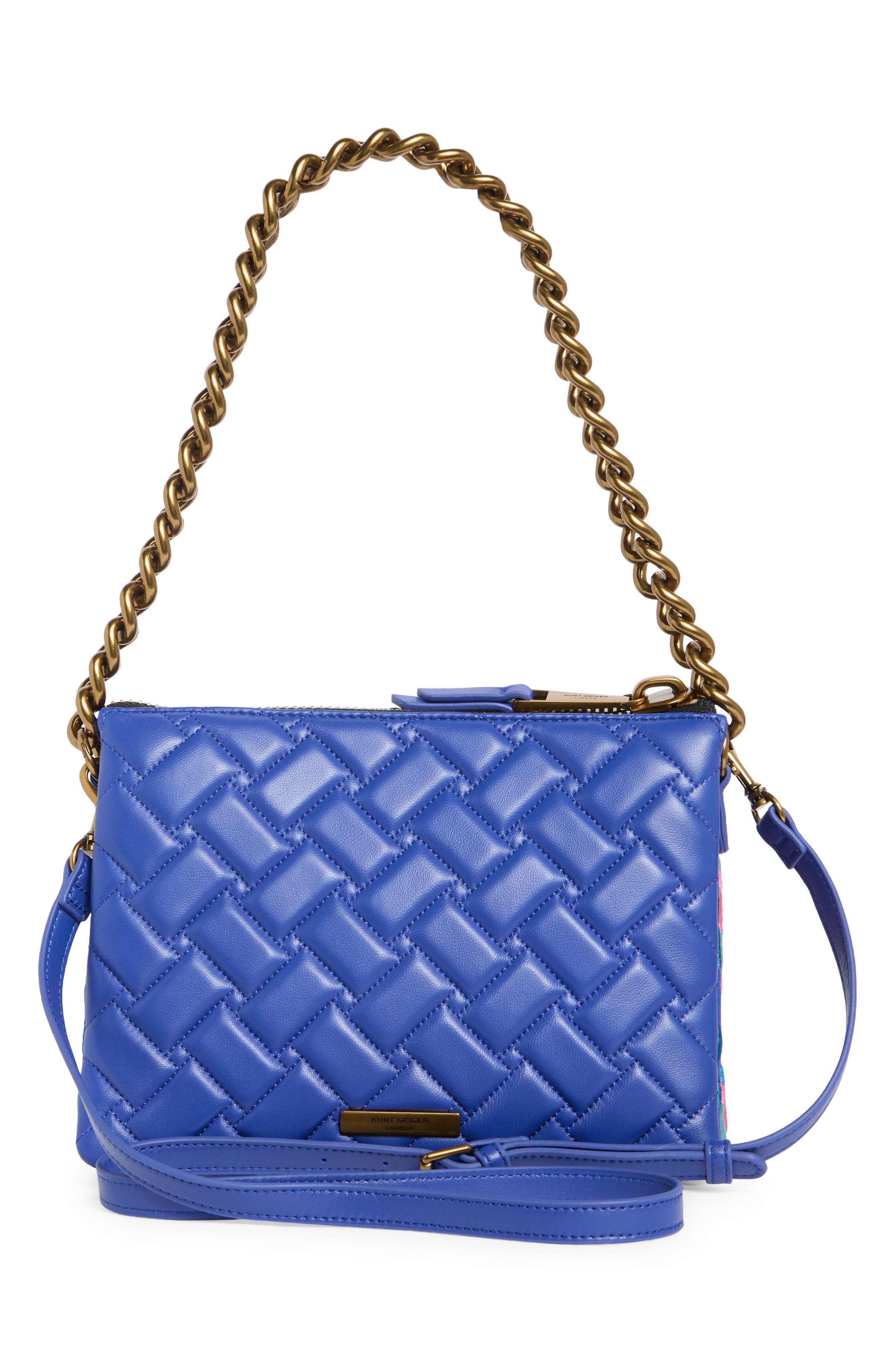 Kurt Geiger London Kensington Puff Pouch Crossbody Bag, Alternate, color, Pink Combo