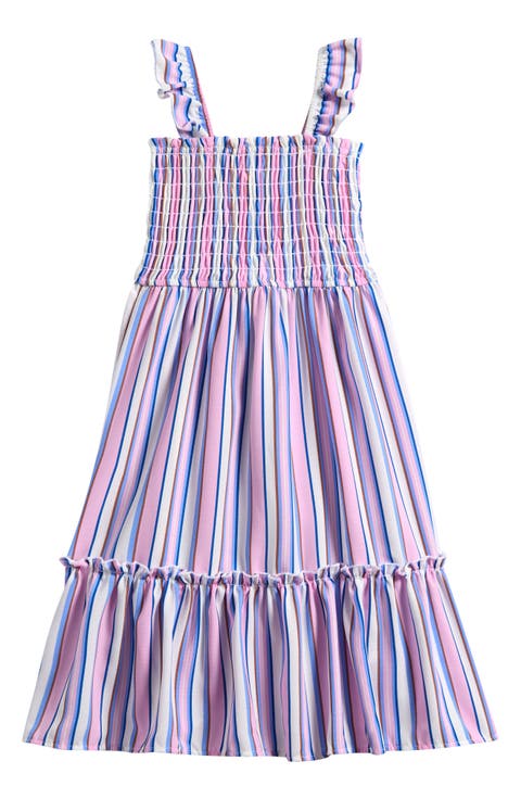 Kids' Ruffle Seersucker Dress