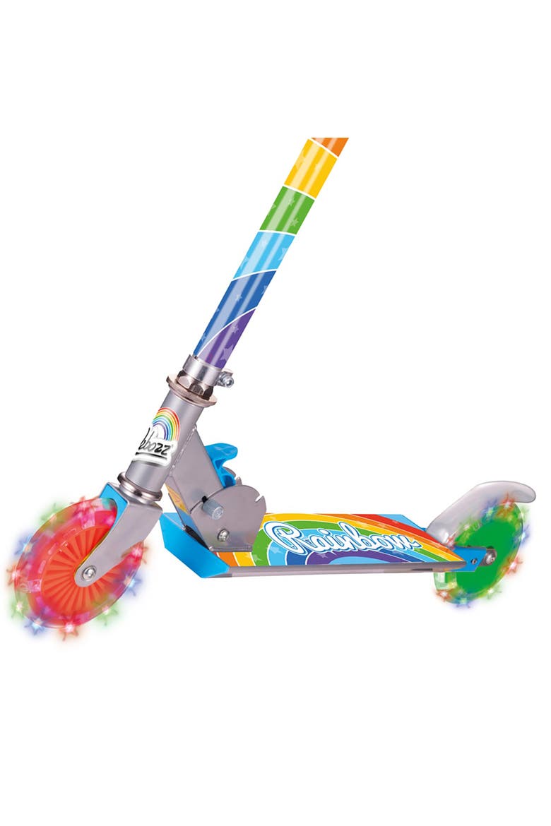 Rainbow Foldable Scooter, Light Up Wheels, Ages 5 And Up, Alternate, color, Multicolored