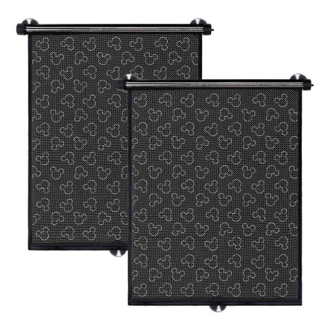 Disney Baby by J.L Childress Pull-Down Car Window Shades, 2 Pack, Black