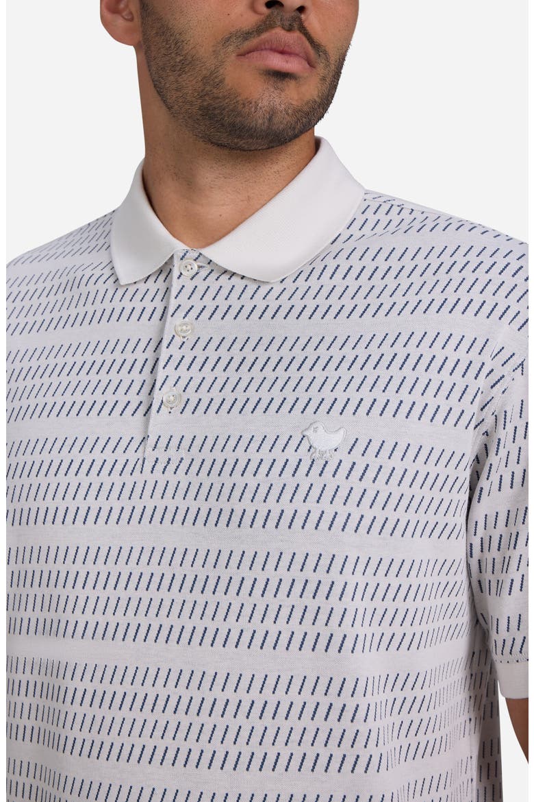 Jacquard Knit Polo, Alternate, color, THREAD THE NEEDLE - WHITE ONYX