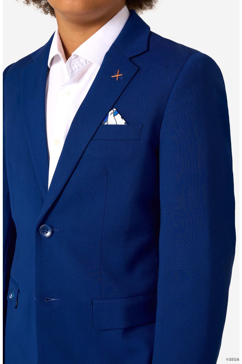 x Sonic the Hedgehog Kids' Daily Slim Fit Blue Sport Coat, Alternate, color, BLUE