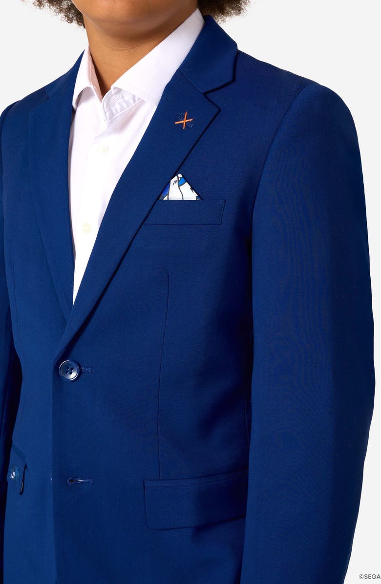 OppoSuits x Sonic the Hedgehog Kids' Daily Slim Fit Blue Sport Coat, Alternate, color, Blue