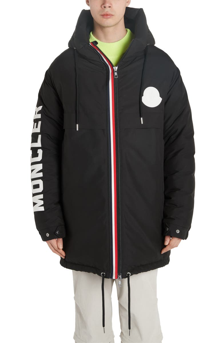 Moncler Chanier Hooded Down Jacket, Alternate, color, 