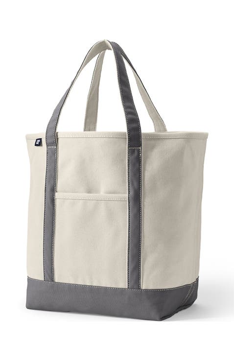 Open Top Canvas Tote Bag