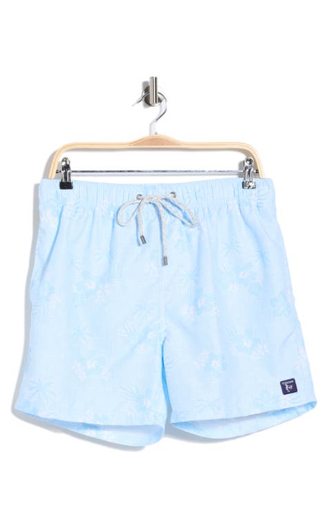 Tropical Palm Volley Swim Trunks