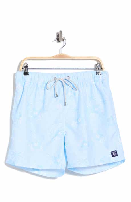 Vintage Summer Tropical Palm Volley Swim Trunks