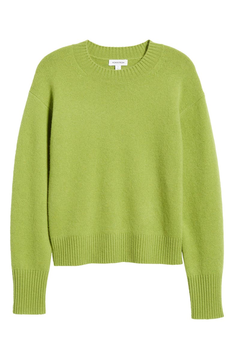 Nordstrom Wool & Cashmere Crewneck Sweater, Alternate, color,