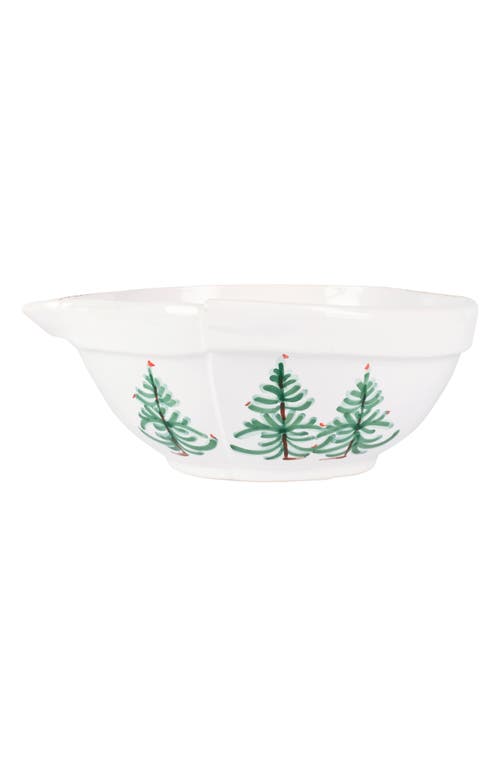 Vietri Lastra Holiday Medium Mixing Bowl In Green