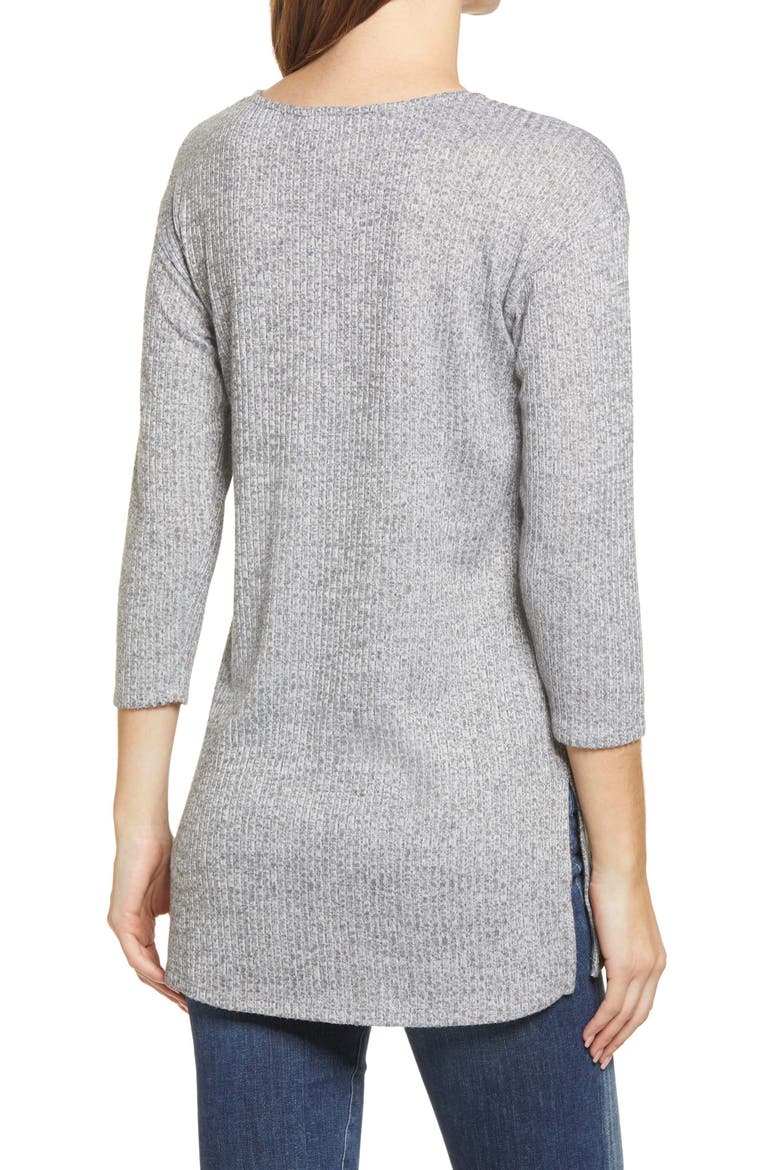 Ribbed Tunic, Alternate, color, H GREY