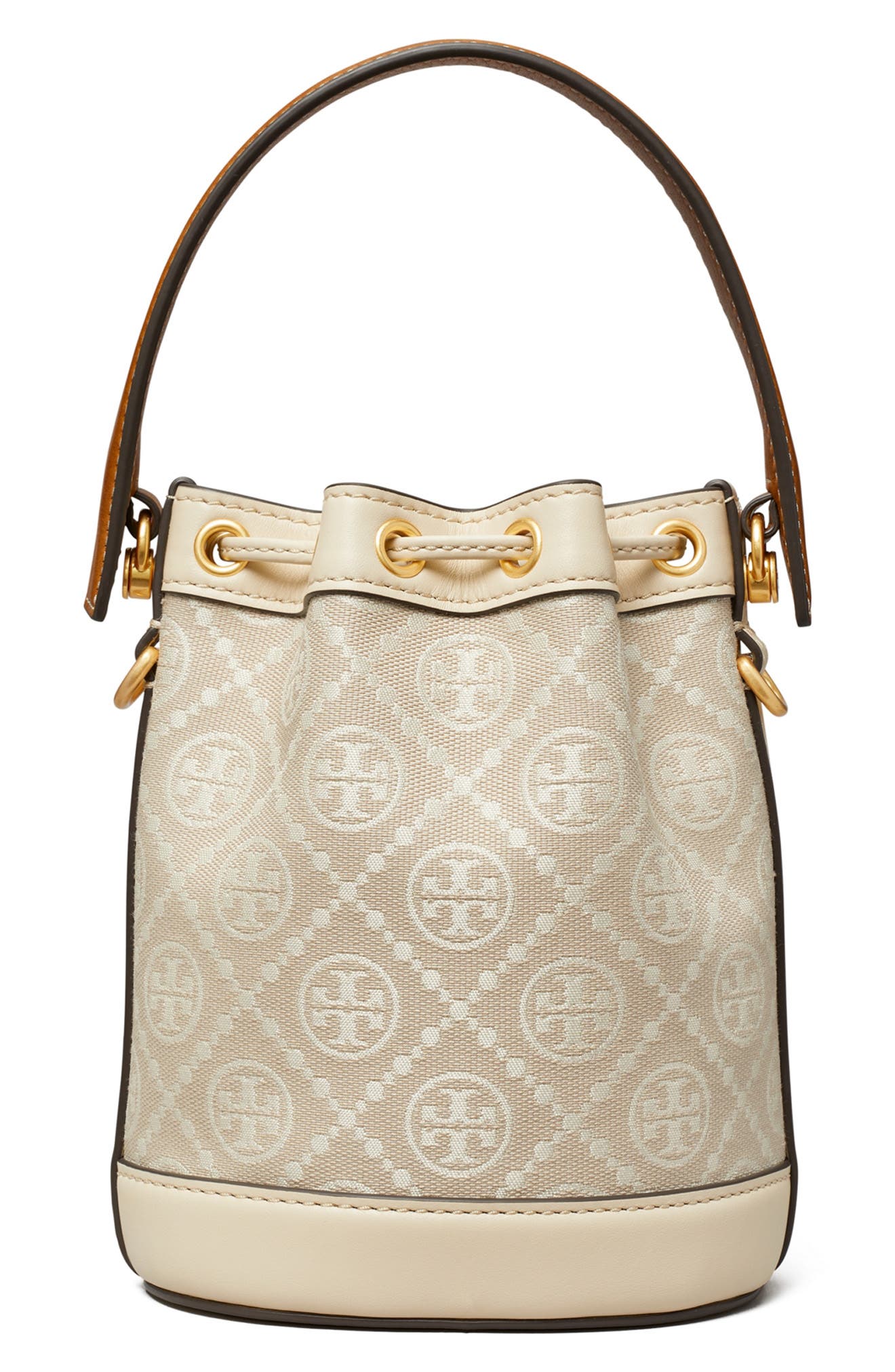 Tory Burch Mini T Monogram Bucket Bag, Alternate, color, 