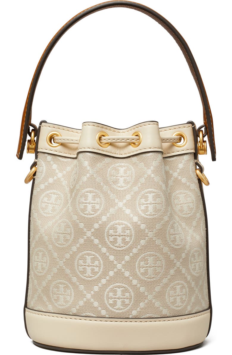 Tory Burch Mini T Monogram Bucket Bag, Alternate, color,