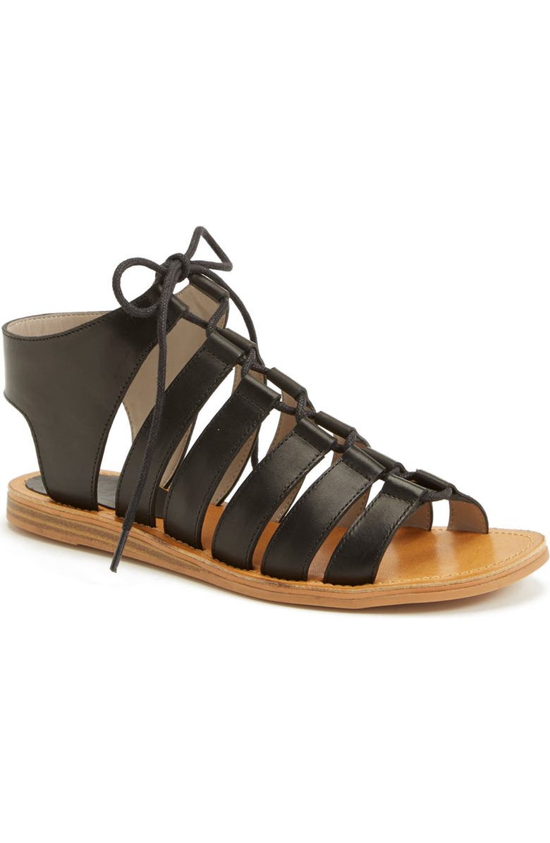 Hinge 'Roman' Strappy Lace-Up Sandal, Main, color,