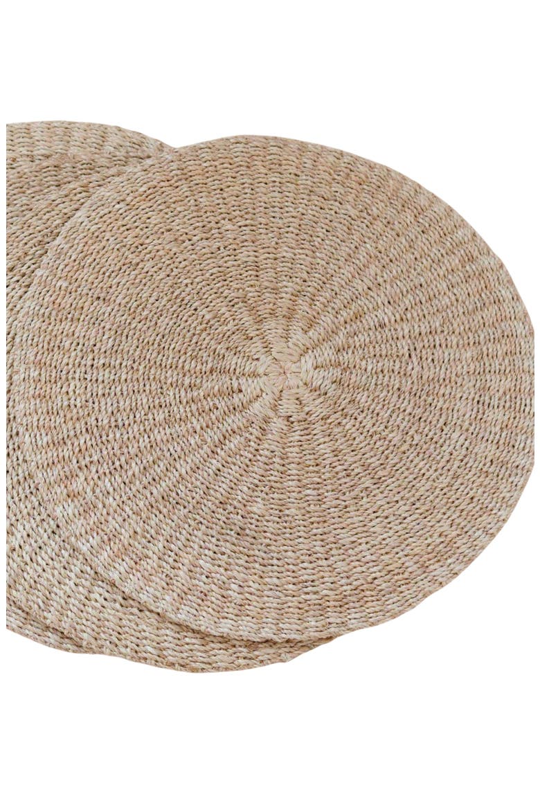 Abaca Round Placemats, Set of 2, Alternate, color, Natural