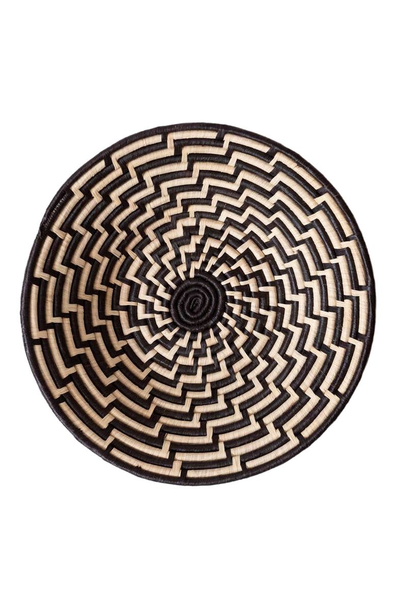 Maadili Collective Greek Step Basket, Main, color, Beige, Black