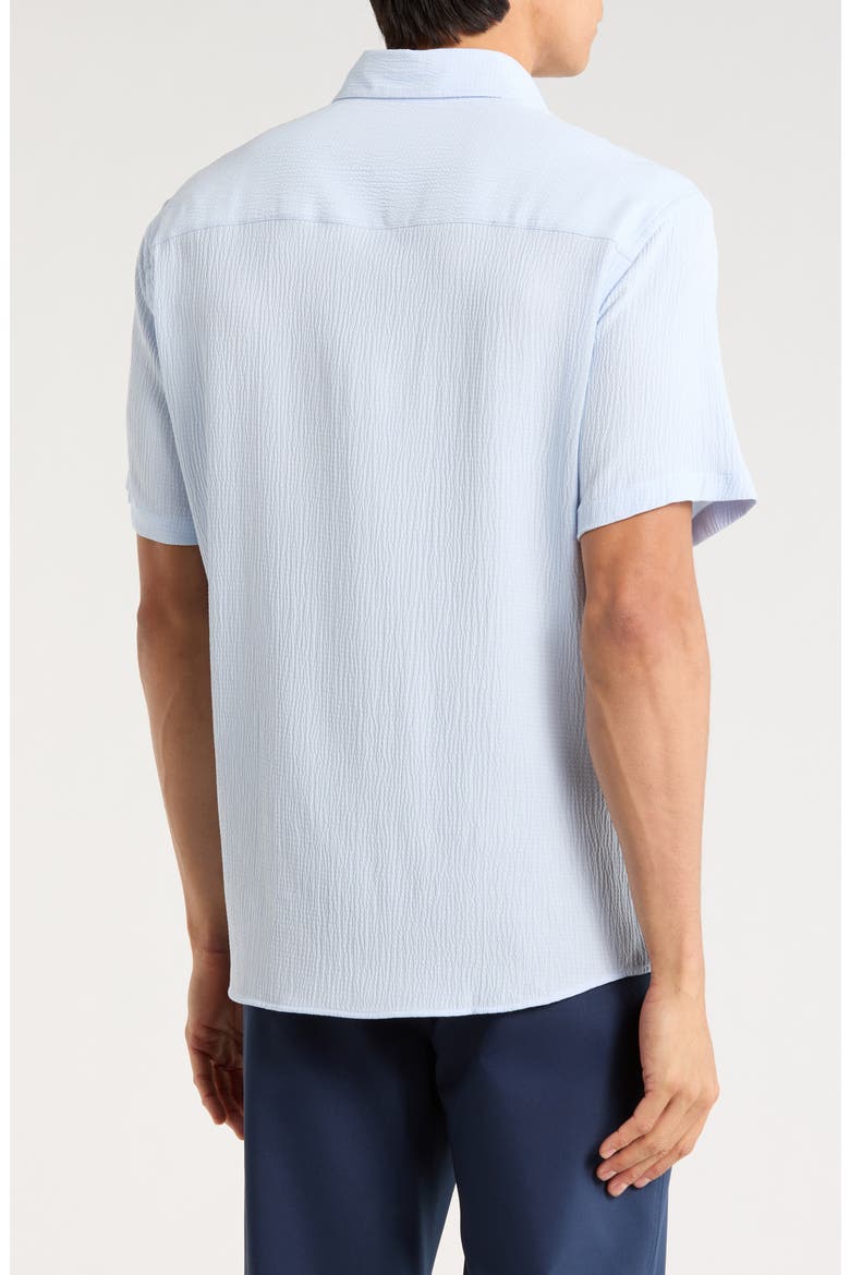 Homer Short Sleeve Button-Up Shirt, Alternate, color, POWDER BLUE