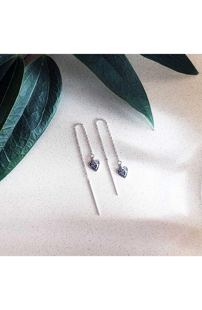 Astor & Orion Heart Threaders, Alternate, color, Silver