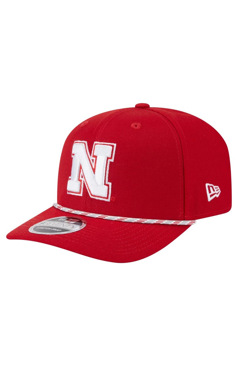 New Era Men's New Era Scarlet Nebraska Huskers Game Day Multi-Rope 9SEVENTY Stretch-Snap Hat, Main, color, Scarlet